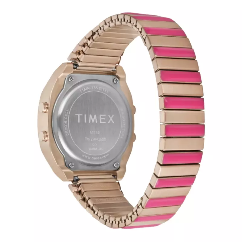 Jam Tangan Wanita Timex T80 Pink Dial TW2W41600V5 Original
