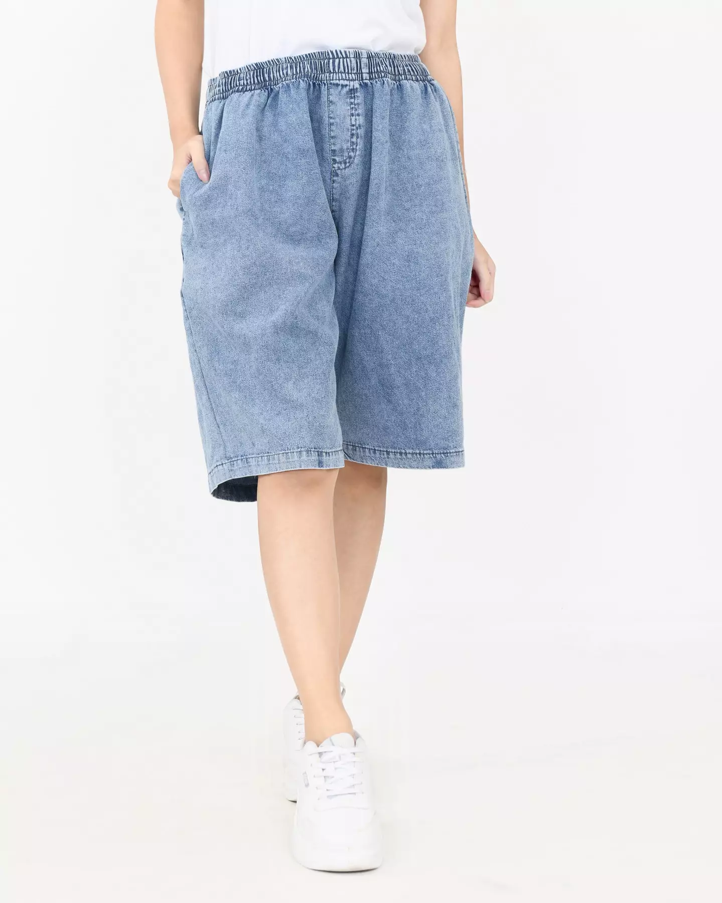 Celana Pendek Wanita - Joey Midi Denim Short Pants