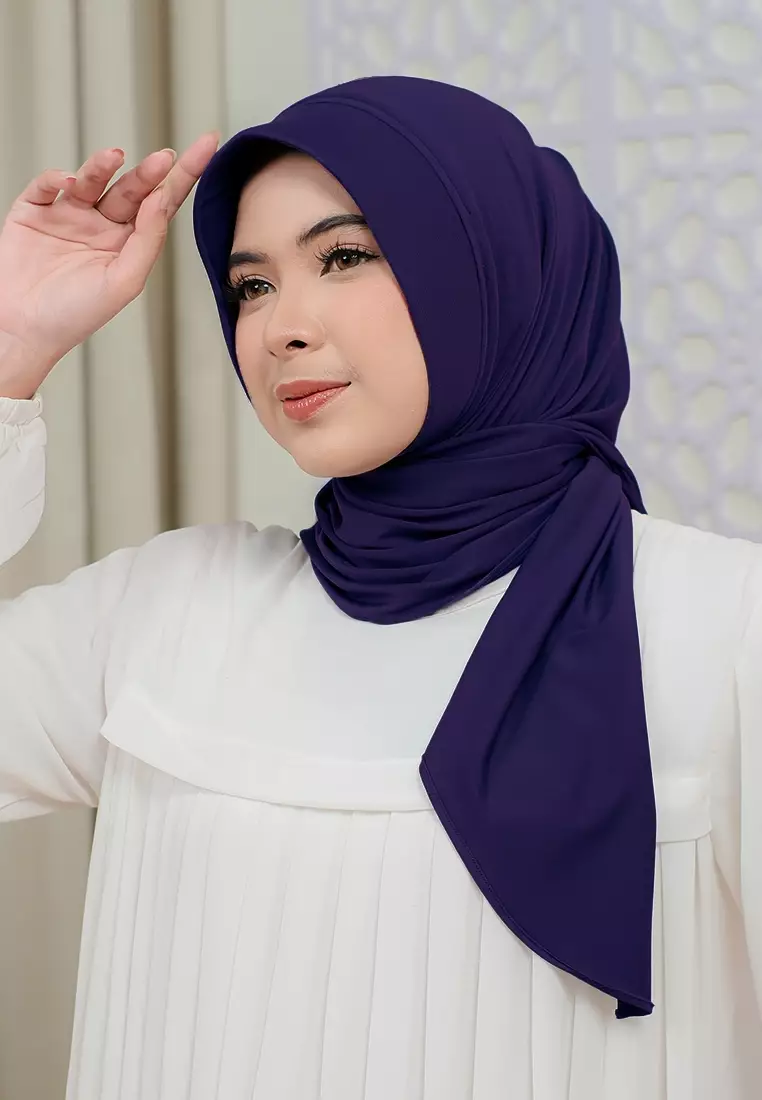 HIJAB INSTAN SOFTPAD AMEENA - PURPLE