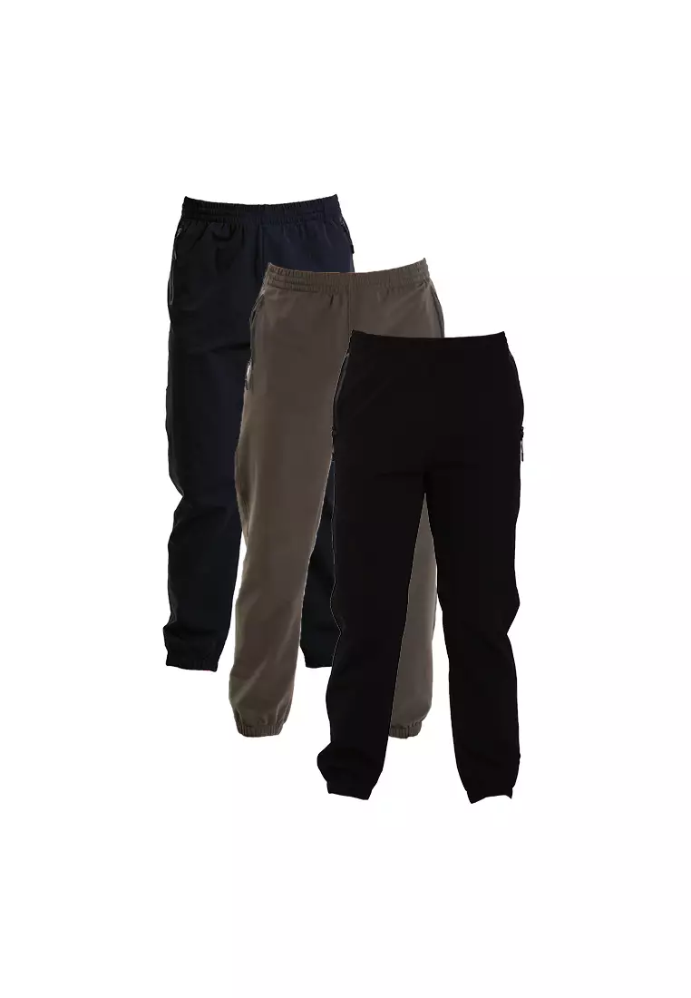 Forest Stretchable Slim Fit Tracksuit Men Track Pants Unisex Track Bottom | Seluar Track Lelaki - 10787-03Dkgrey