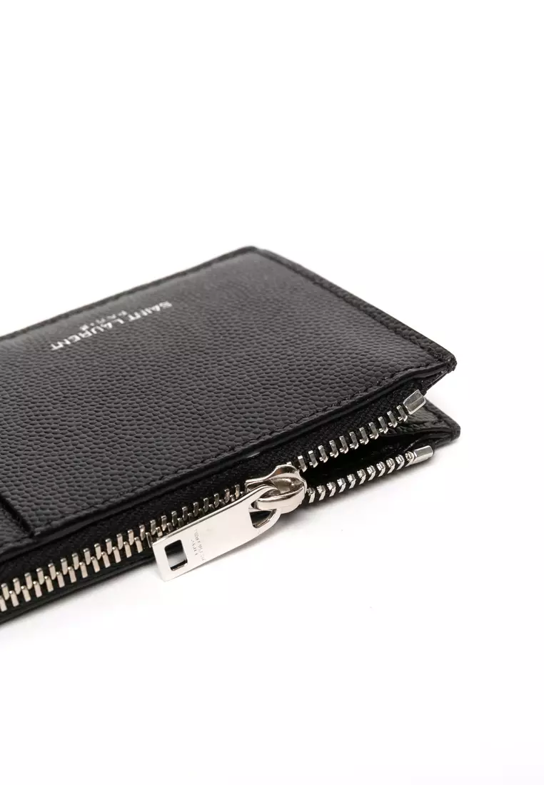 Ysl card holder clearance zipper