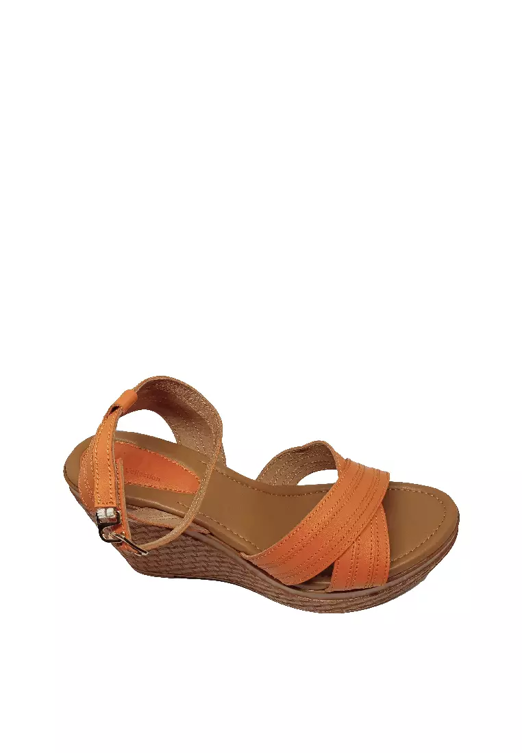 Tan slingback wedges store