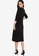 ZALORA WORK black Wrap Front Tulip Skirt Dress 29191AA6DFDB07GS_1