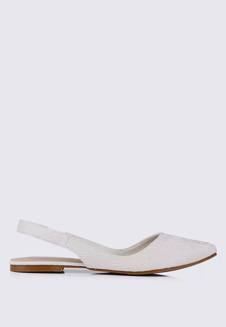 Discount on My Ballerine  shoes - SKU: My Ballerine Kate Floral Comfy Ballerina In Beige