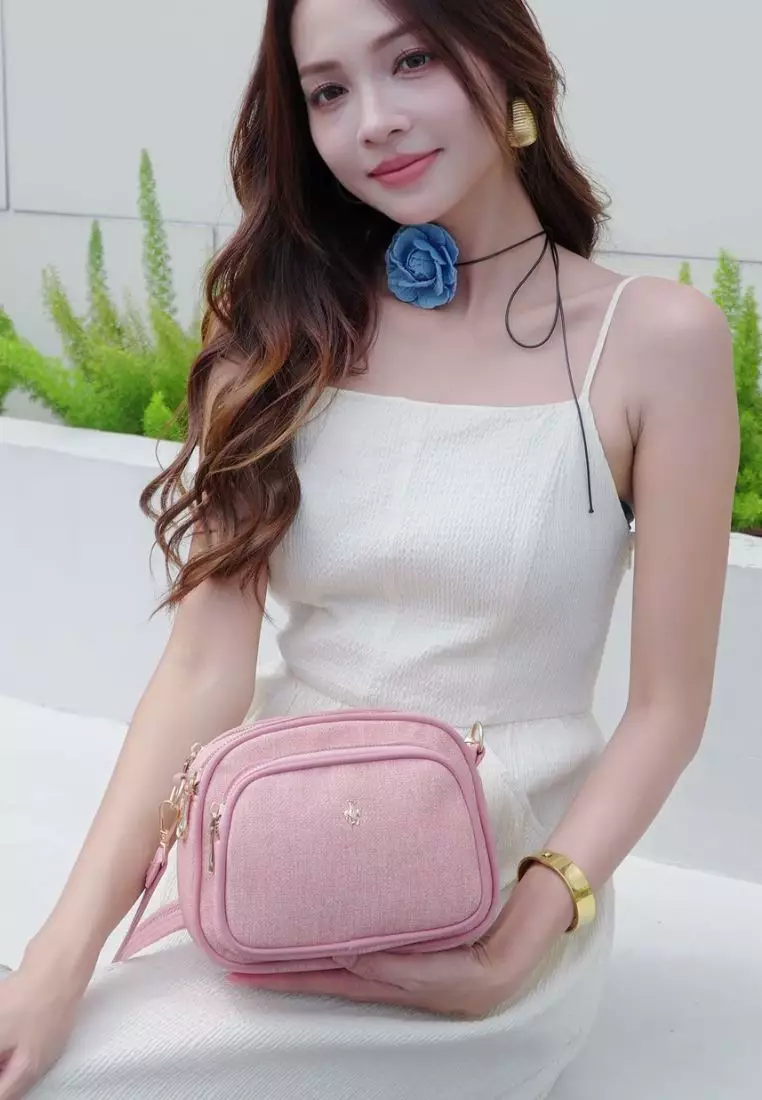 Women's Sling Bag / Crossbody Bag / Shoulder Bag (斜孭袋 / 單肩包) - 粉紅色