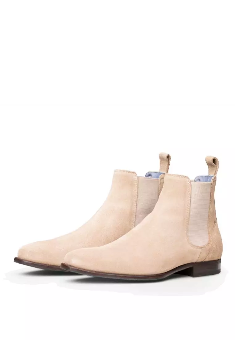 Chelsea boots beige suede top