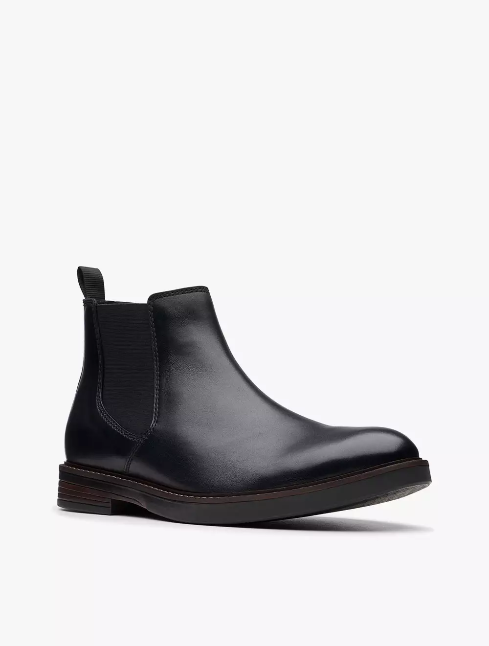 Clarks Paulson Up Black Leather - Black