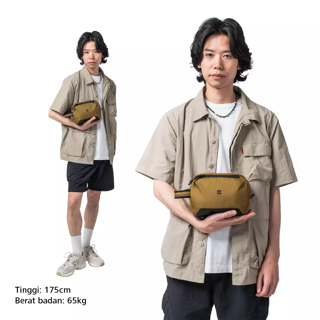 Prevision Dopp Kit Tas Organizer Travel Praktis Ringan Multifungsi - Khaki