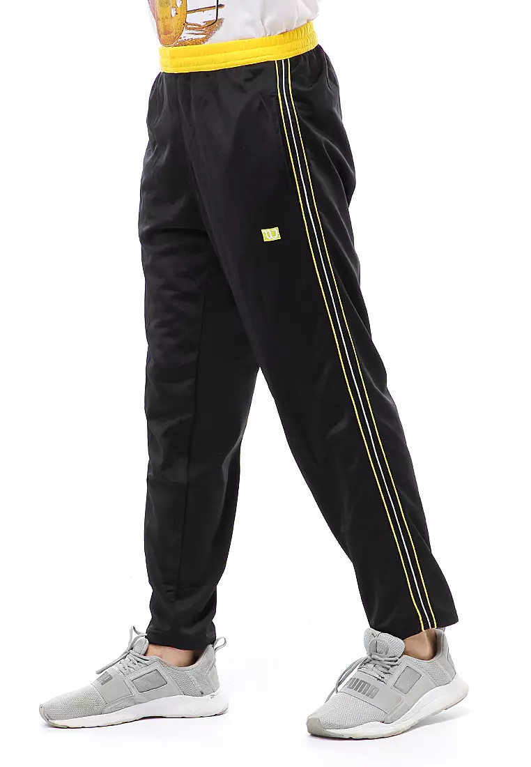 Yume Long Pants Celana Panjang Olahraga Pria Strip 3 Material Diadora ORIGINAL - Yellow