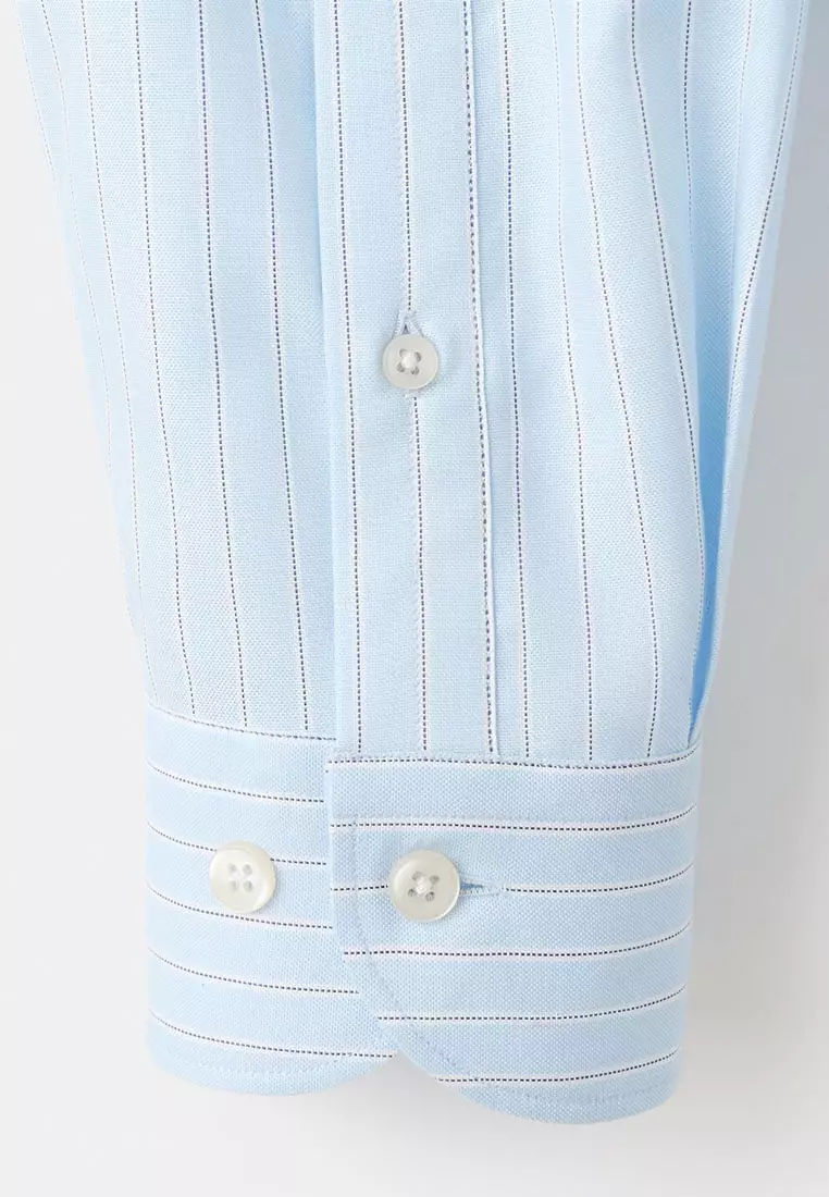 100% Cotton Slim-Fit Striped Shirt