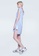 SALIENT LABEL blue Elysian Contrast Panel Stripe Dress With Hi-lo hemline 19050AA285A41EGS_4
