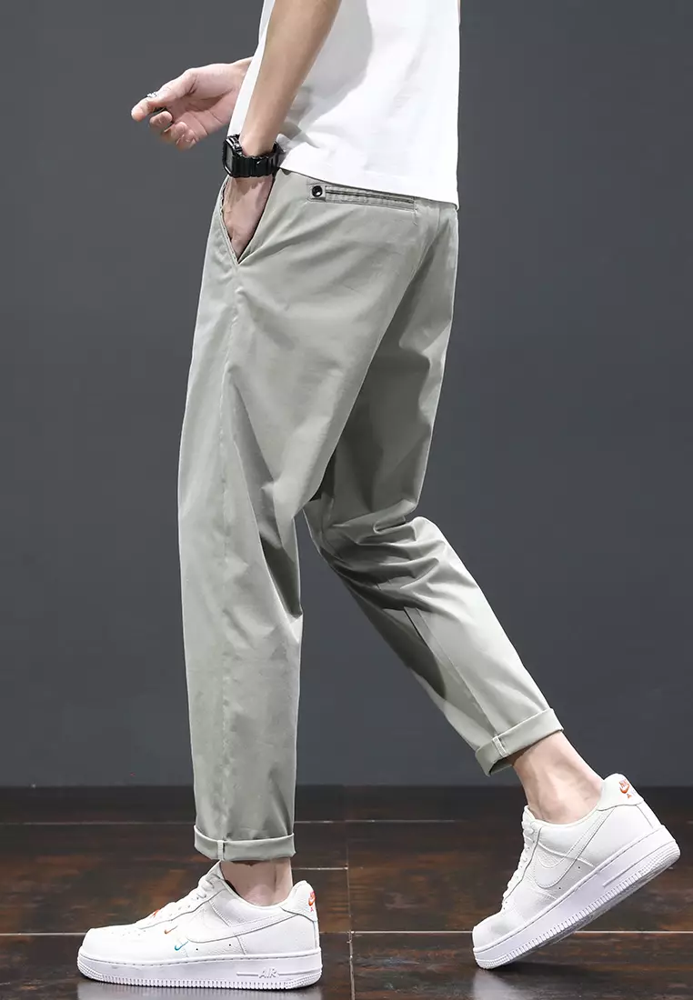 Ice Silk Feeling Cropped Pants AY-L808