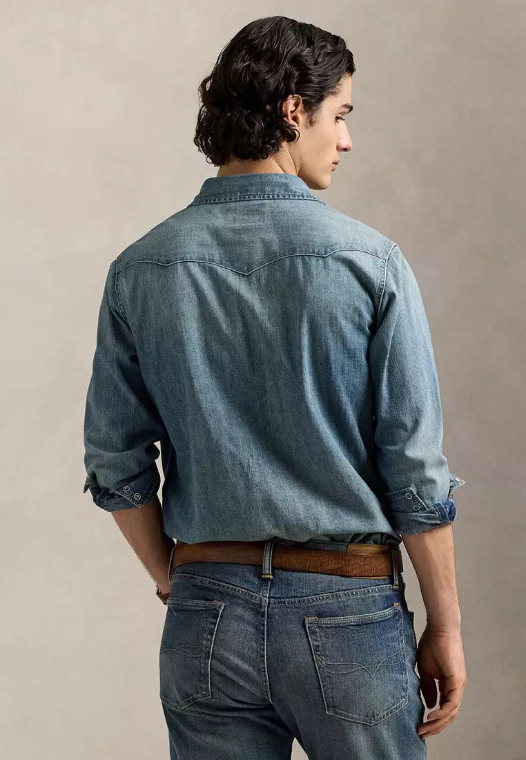 Buy Polo Ralph Lauren Classic Fit Denim Western Long Sleeve Shirt