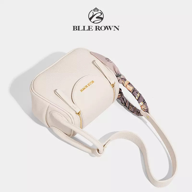 BLLE ROWN Tas Wanita Bentuk Bantal Tas Bahu Tas Selempang Wanita Model Terbaru BR6001-White