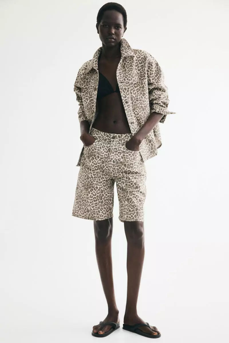 Denim Bermuda shorts