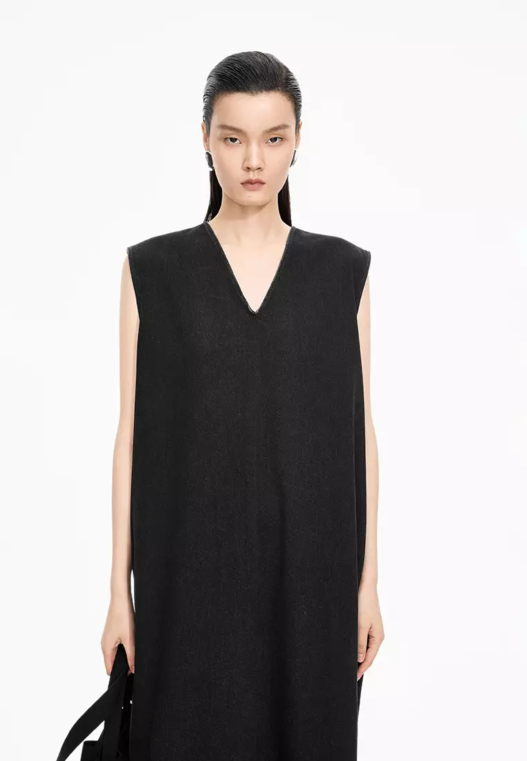 Colored Cow A-line Sleeveless Dress