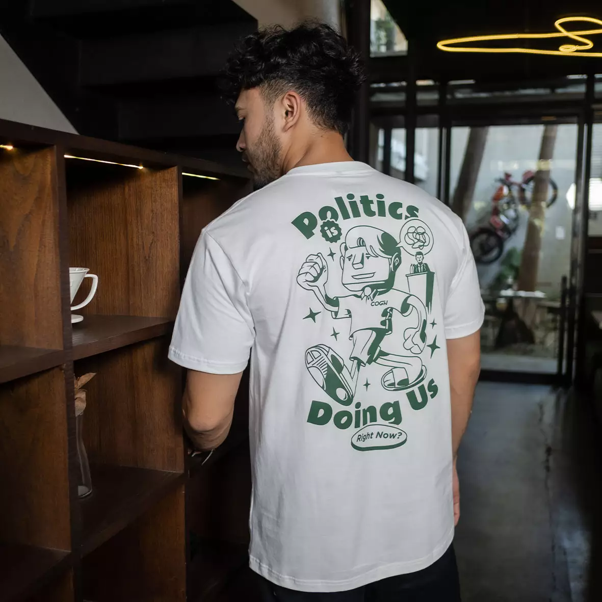 Cogen Kaos Tshirt Putih T Shirt White Basic - Doing Us Right Now