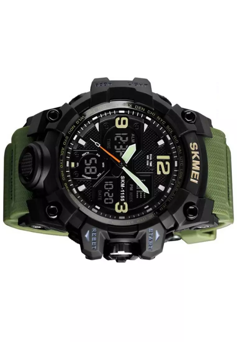 Jam Tangan Casual Analog Digital Pria Many Function Waterproof Strap Tali Material Rubber YY11 ORIGINAL