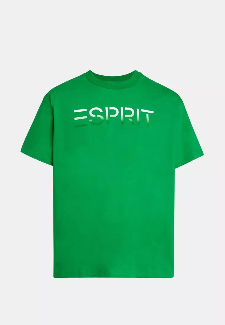ESPRIT ESPRIT Flocked logo applique tshirt 2023 Buy ESPRIT Online