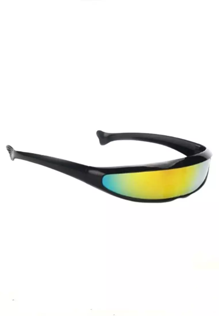 Letto Kacamata Pria Futuristic Sunglasses Anti-Reflective UV400 Material Polycarbonate ORIGINAL - Black