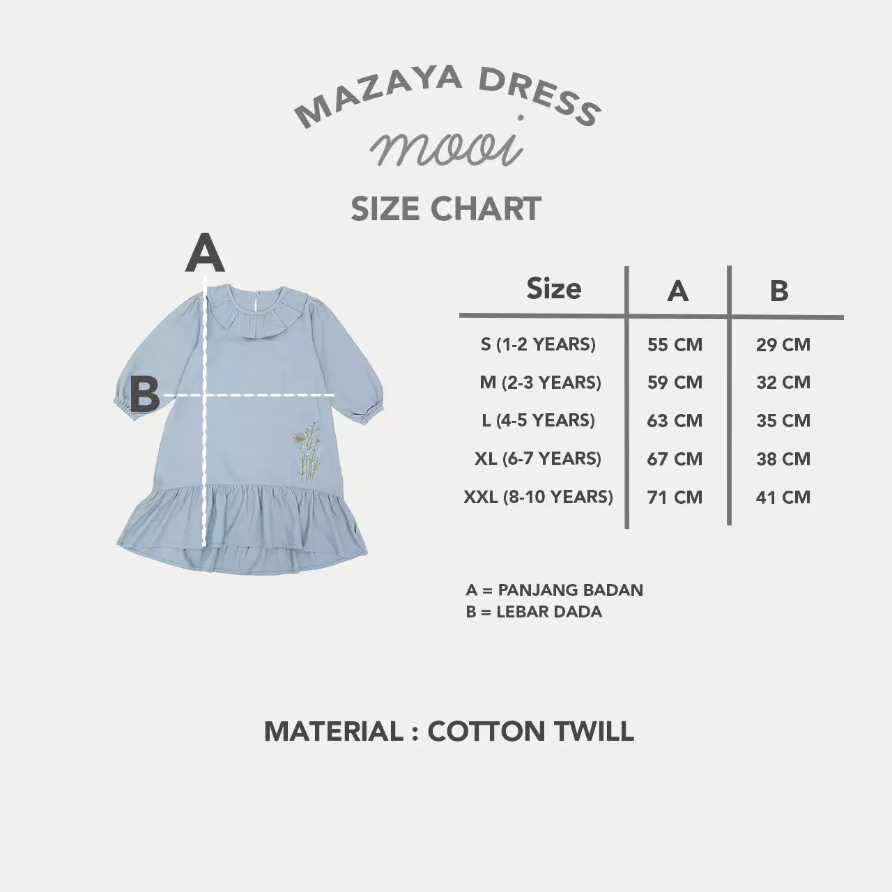 Mooi Dress Anak Gamis Anak Perempuan Raya Collection Mazaya Dress - Clary Sage