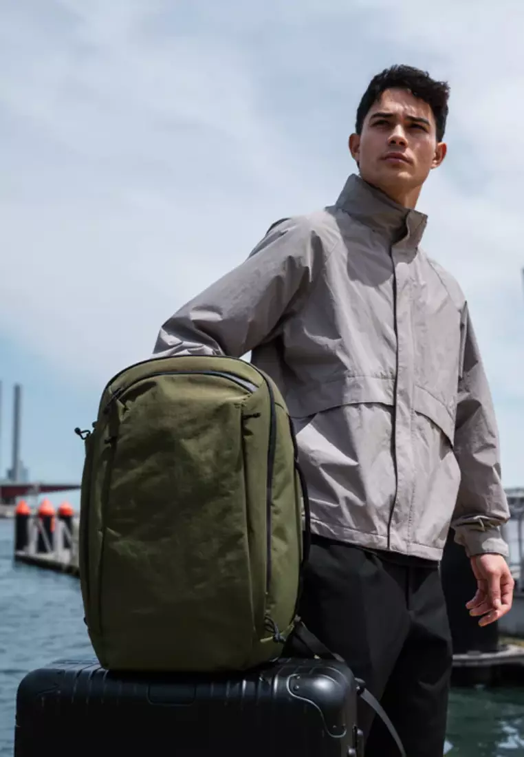 ALPAKA Traverse Backpack 30L Premium Travel Backpack Kapasitas 30L Green Axoflux