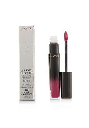 Lancome LANCOME - L'Absolu Lacquer Buildable Shine & Color Longwear Lip Color - # 323 Shine Manifesto 8ml/0.27oz 45D2DBE76F46A6GS_1