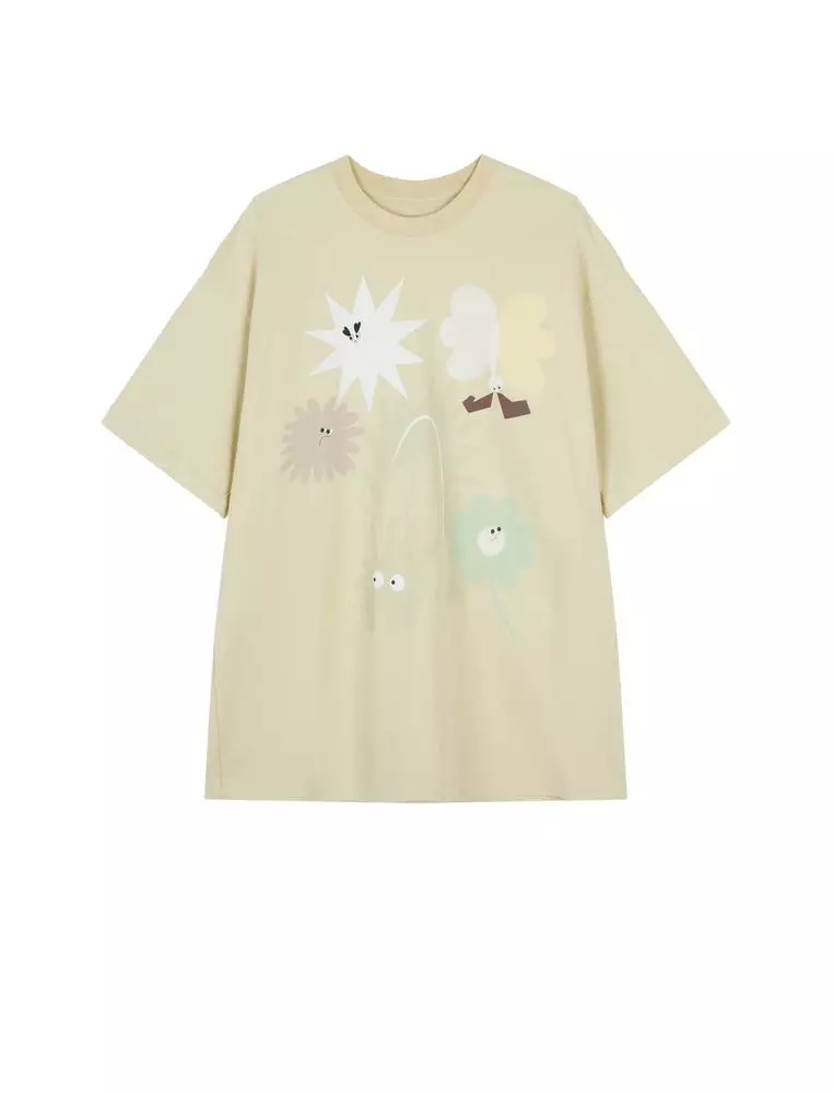Loose Fit Printed Short Sleeve T-Shirt