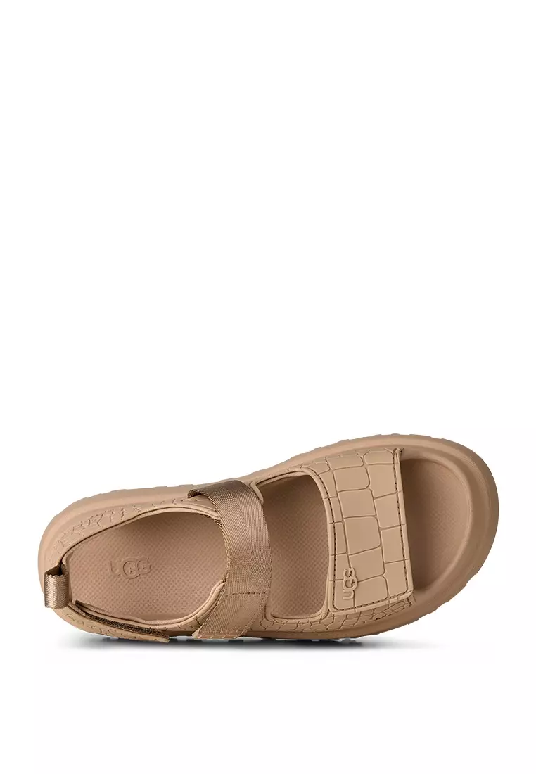 Women's GoldenGlow Embossed Sandal - Mustard Seed (1175311-MDSD)