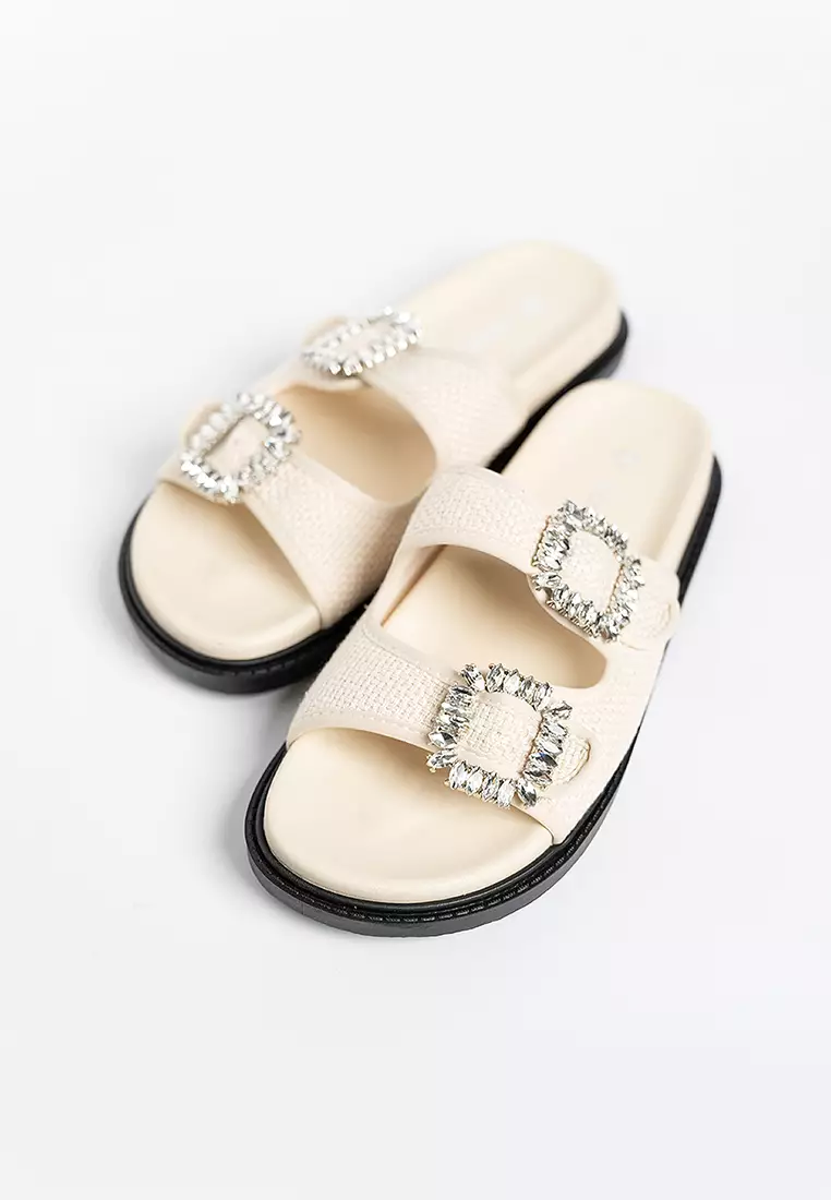 Chestee Jute Rhinestone Sandals