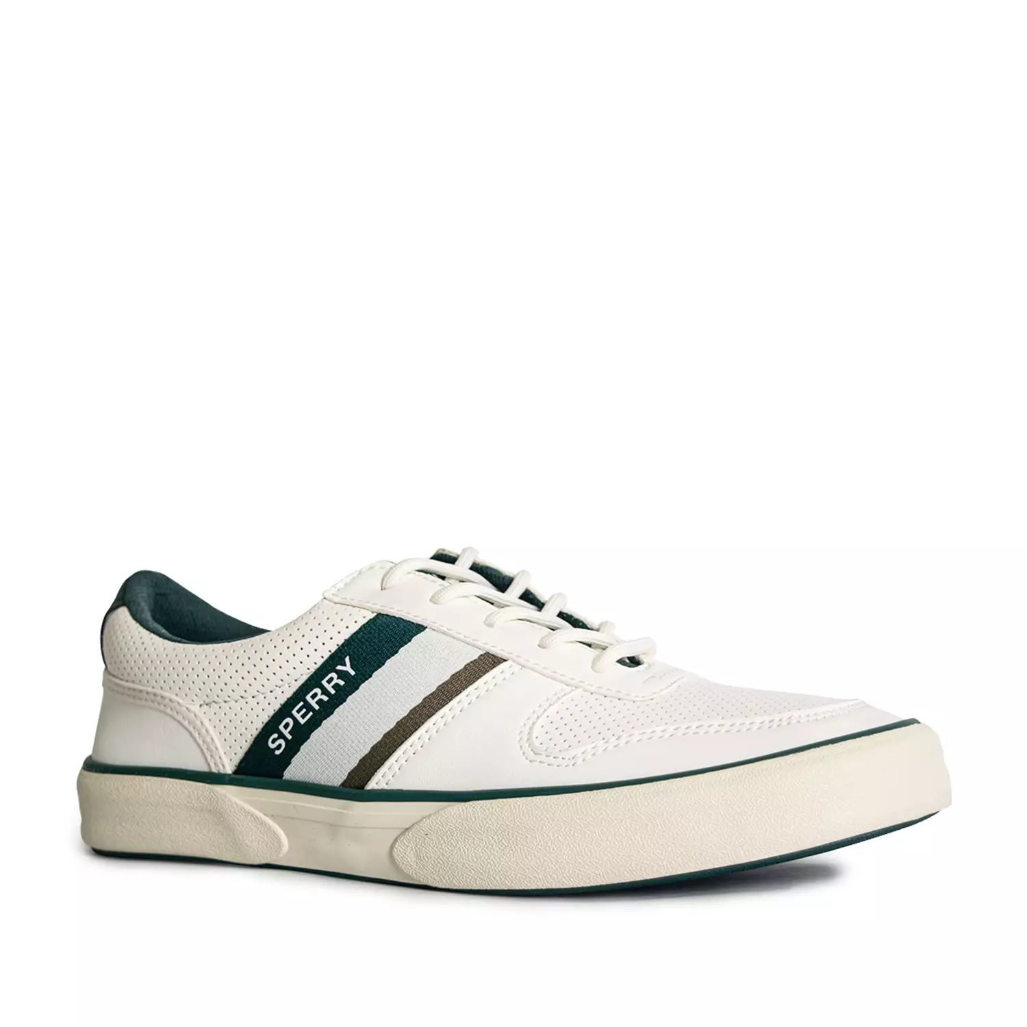 Men's Halyard Retro II Sneakers - Off-White/Dark Green (25S00521)