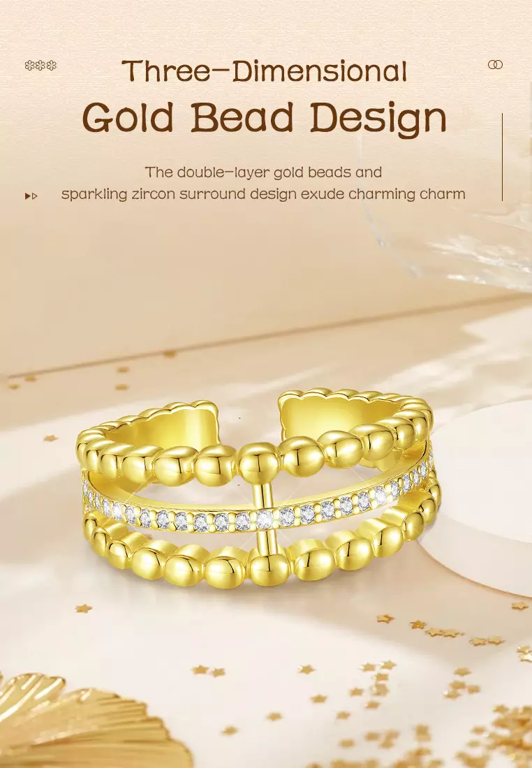 Cincin Wanita Titanium Korea Elegan Perhiasan Cewek Berlian Rings Original
