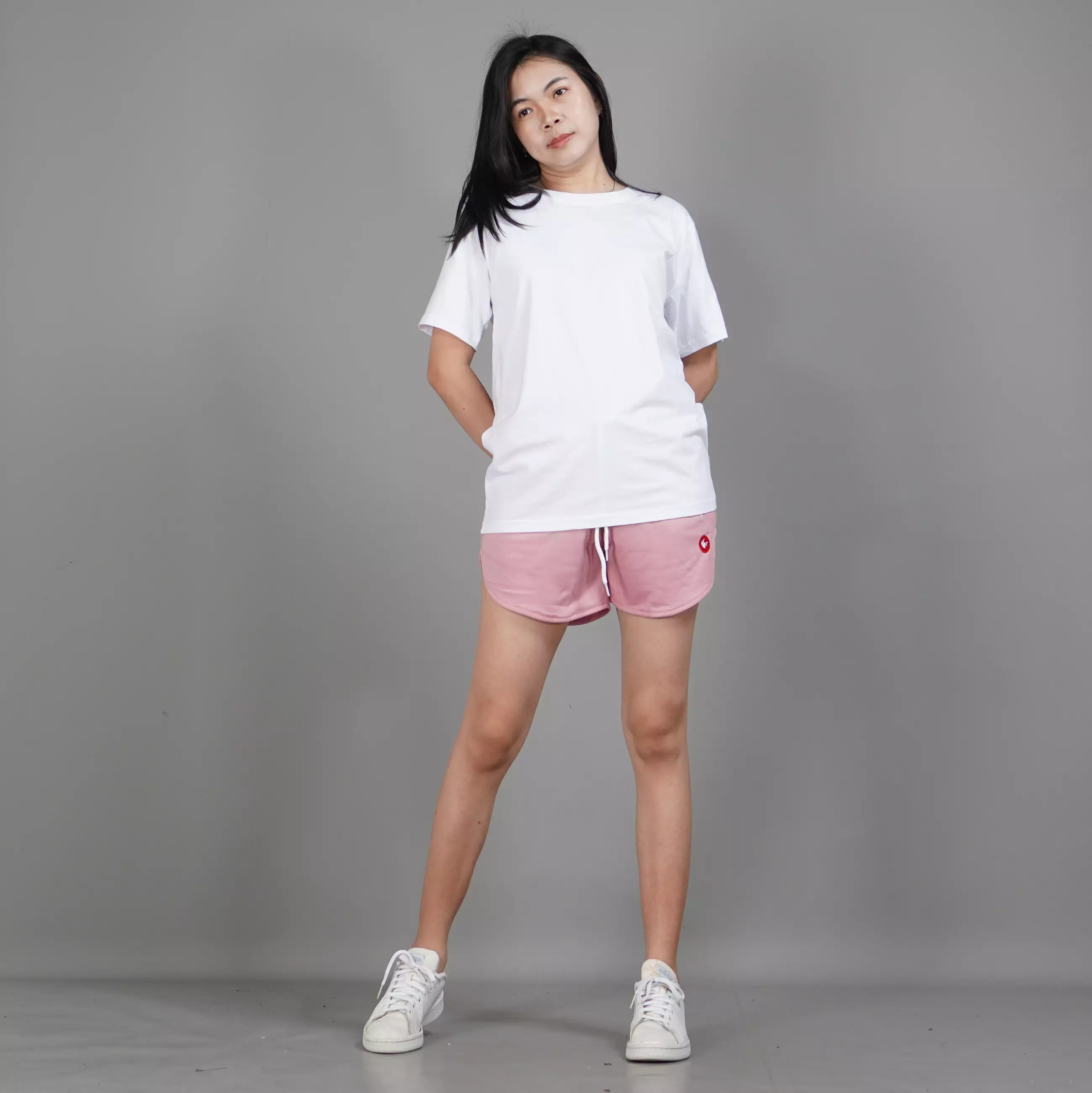 UNILO Size S-BIG Kaos Putih Polos Lengan Pendek Kaos Katun Putih - Putih