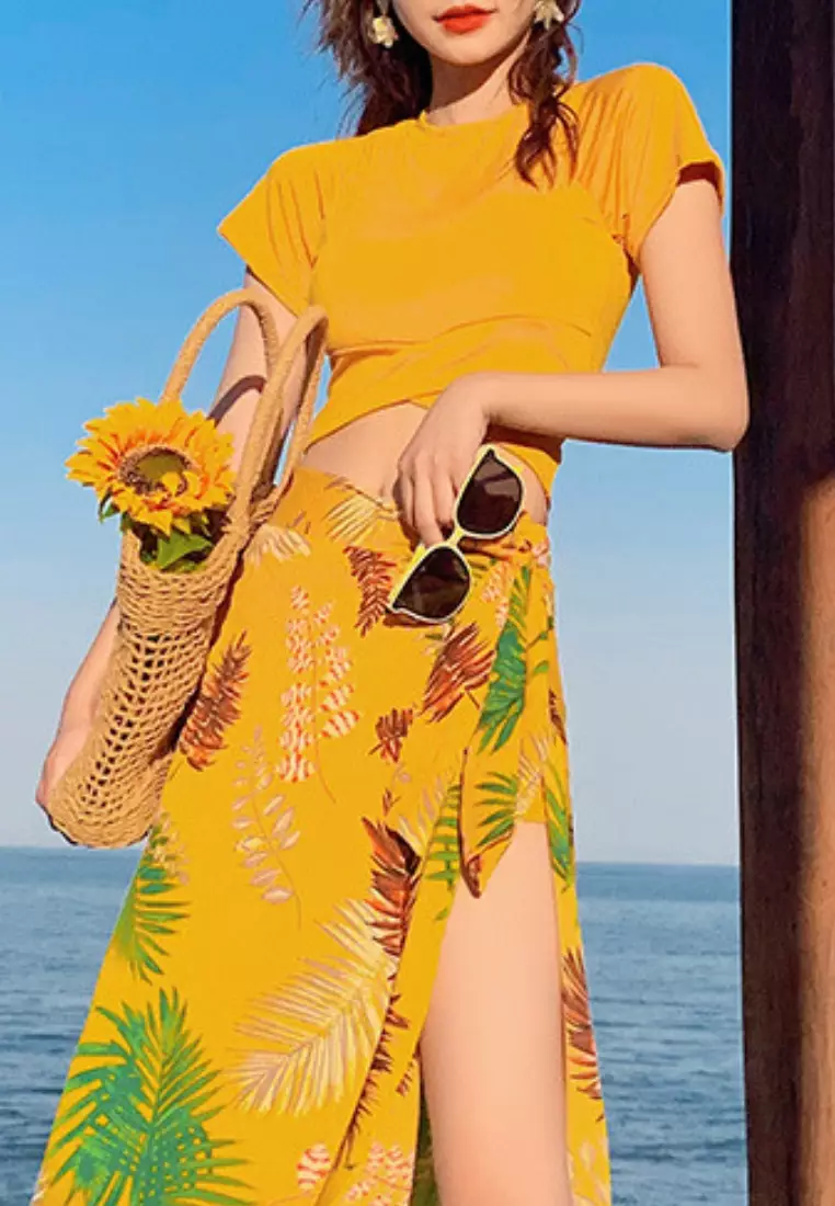 Temptation Bikini Swimsuit Baju Renang Wanita High Quality model three-pieces