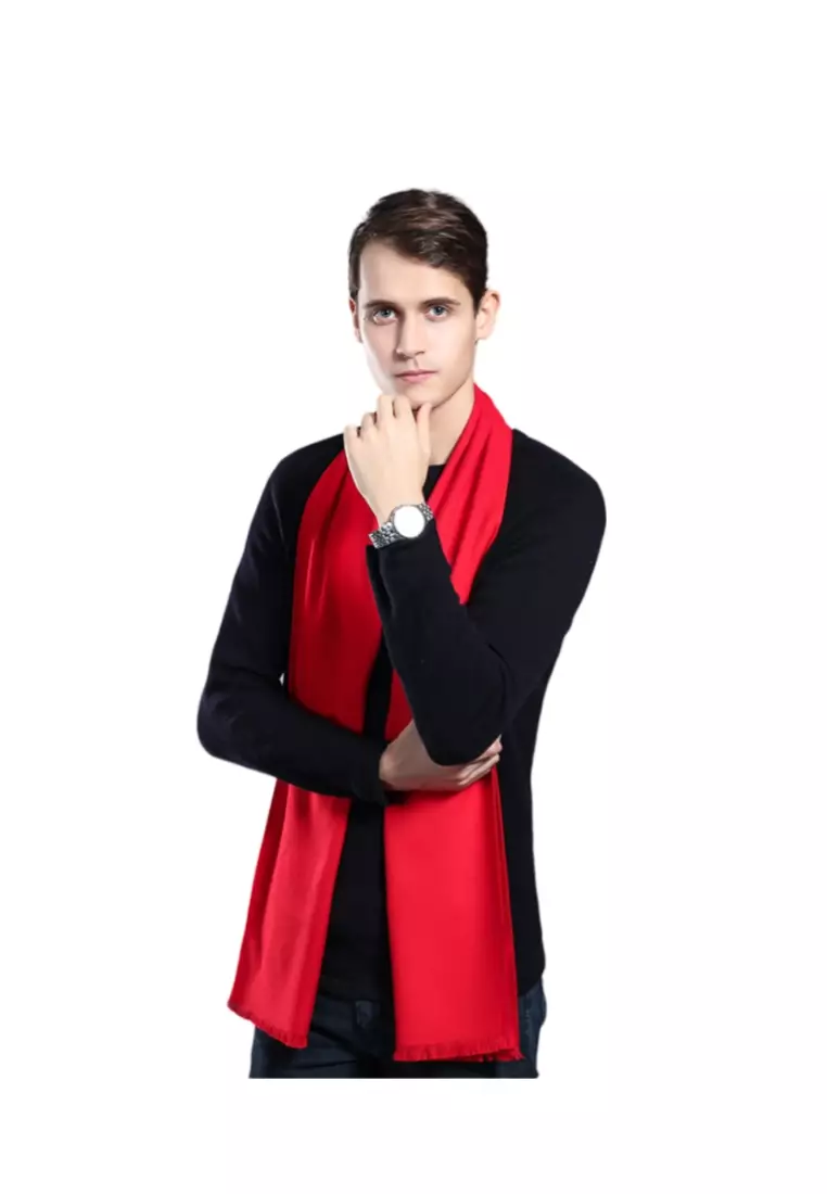 Men's Warm Scarf for Autumn and Winter - Thick Korean Style Long, Versatile Scarf