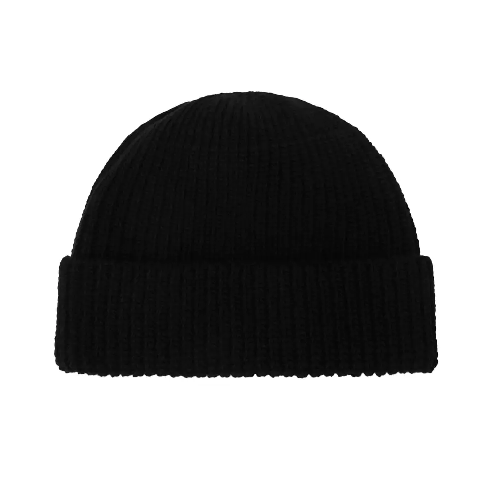 Wool Cashmere Beanie Black