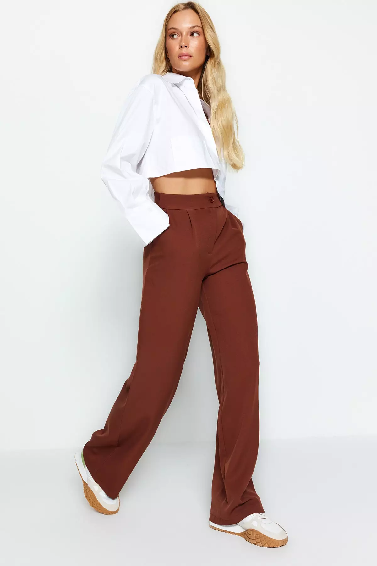 Casual Wide-Leg Pants