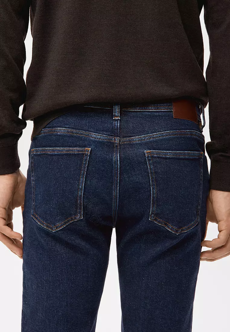 Jan Slim-Fit Dark-Wash Jeans