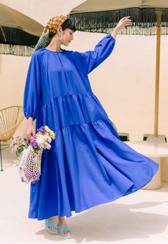 HijabChic blue HijabChic Laticia Royal Blue Dress 1C369AA2F5C3B6GS_1