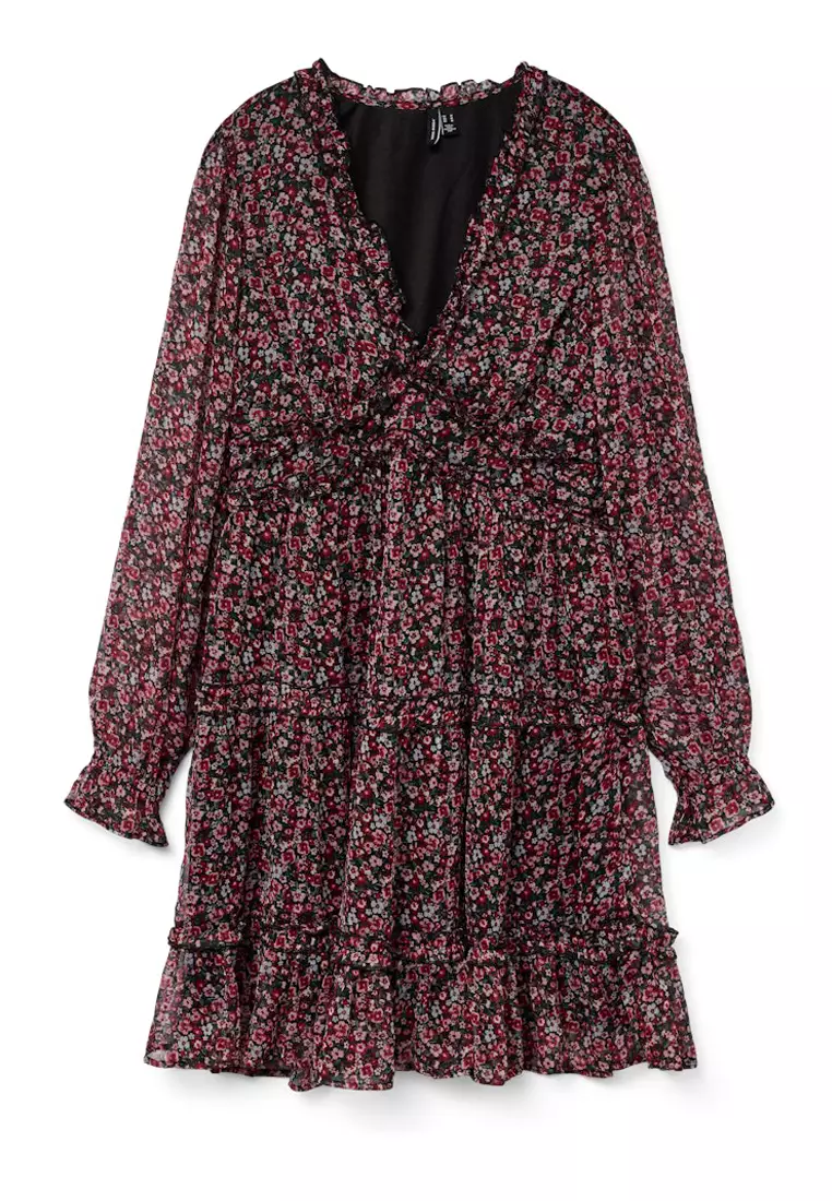 Milla Long Sleeves Frill Dress