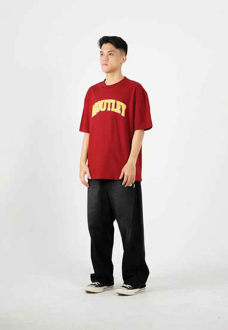 Moutley Men's T-Shirt Short Sleeve Oversized Fit Cotton 20s Cruve OL-C220325