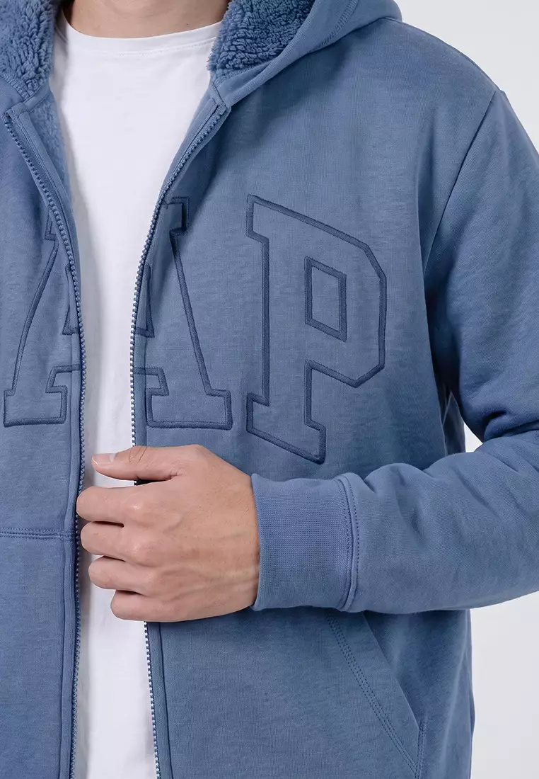 Arch Sherpa Zip Hoodie