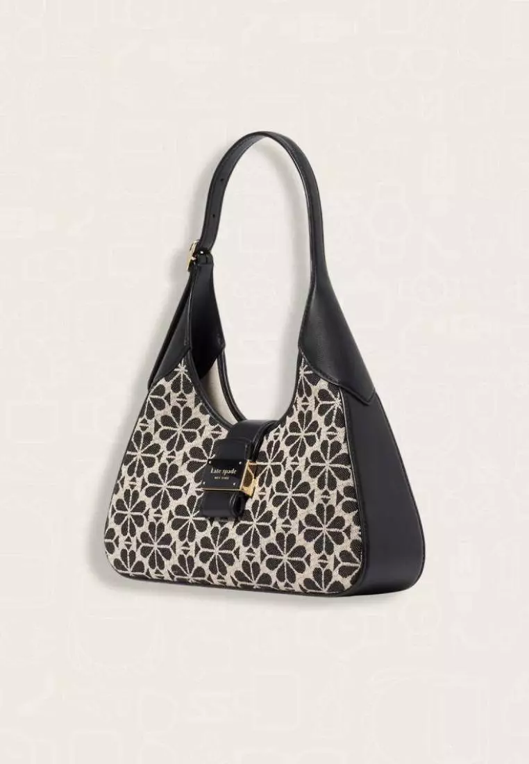 Kate Spade Flower Jacquard Nouveau Small Shoulder Bag Sand Multi