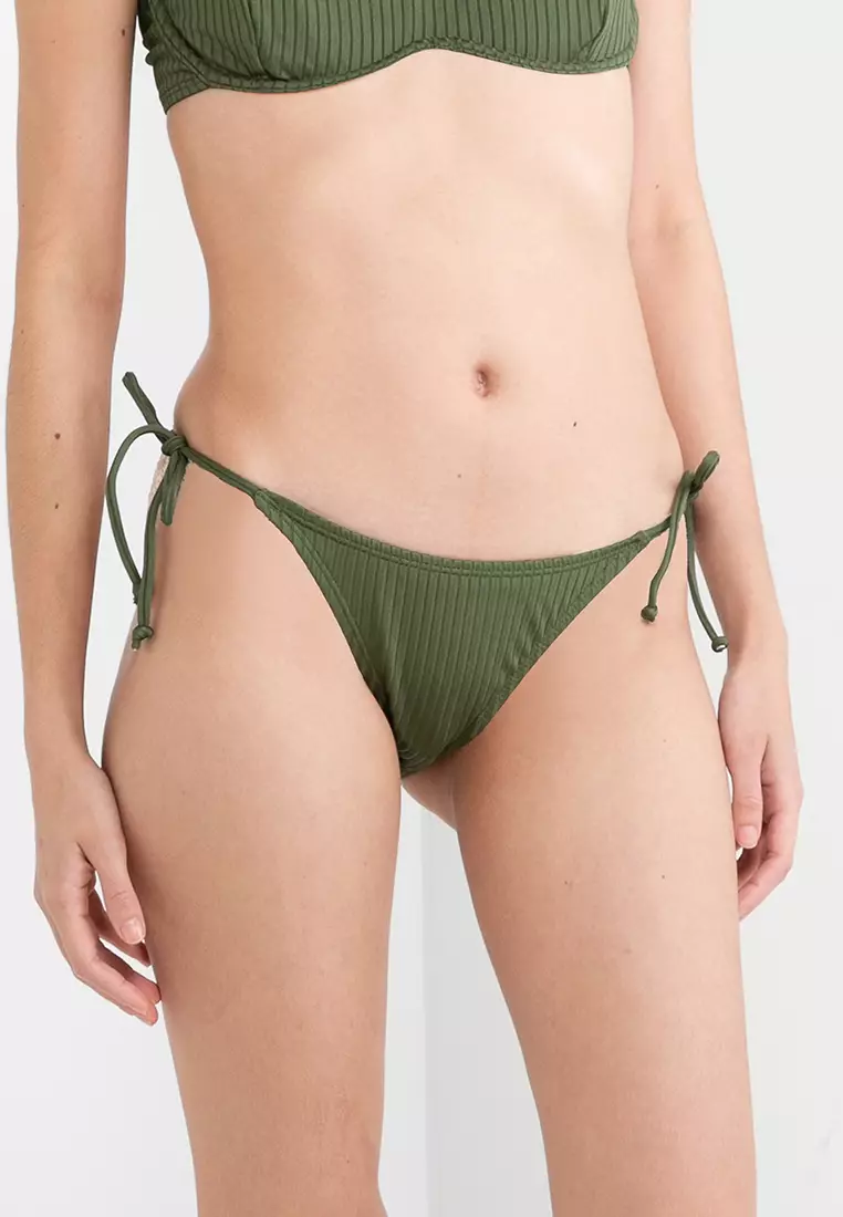 Fixed Tie Side Brazilian Bikini Bottom