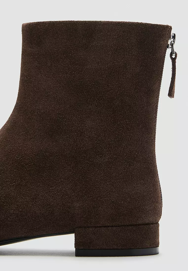 Suede Leather Ankle Boots