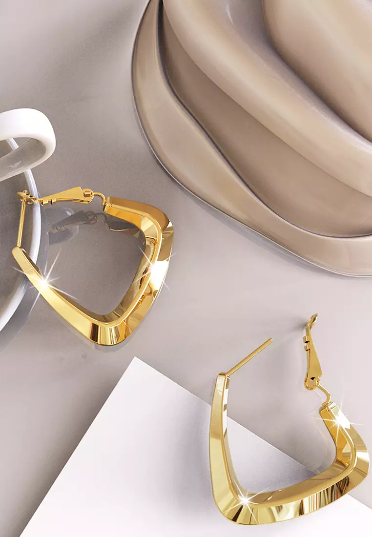 Kendra Gold Hoop Earrings