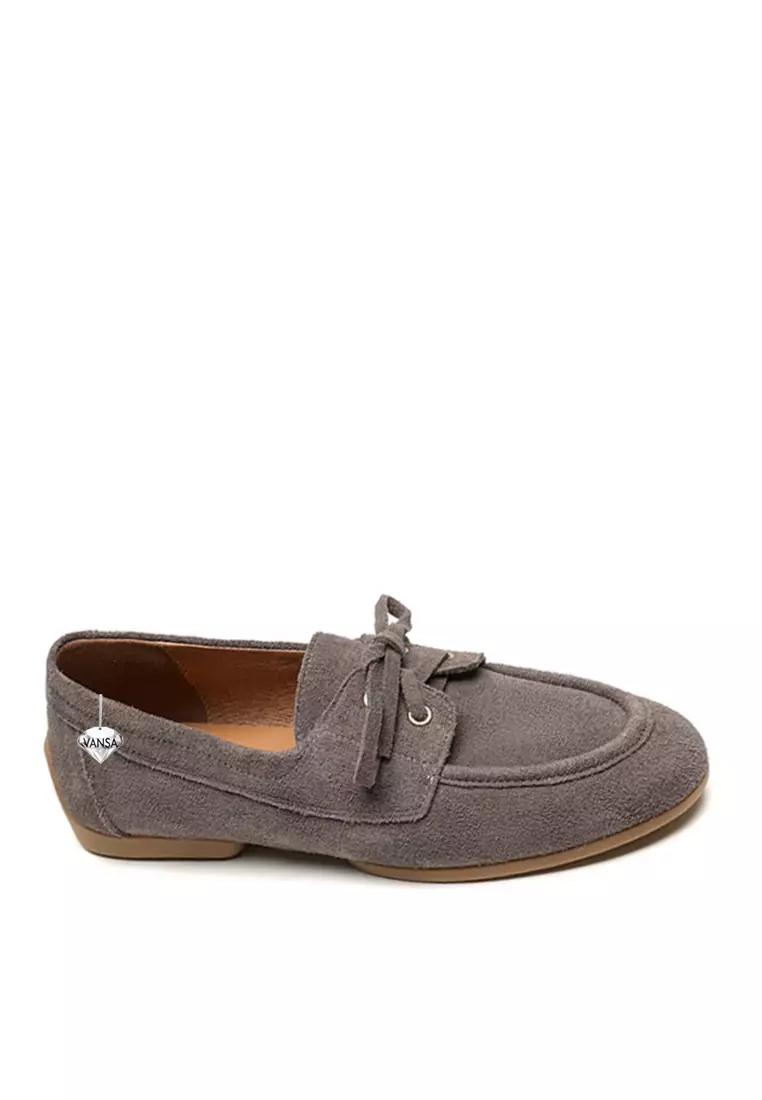 Discount on Twenty Eight Shoes  shoes - SKU: VANSA Cow Suede Bow Flat Shoes VSW-F-4277
