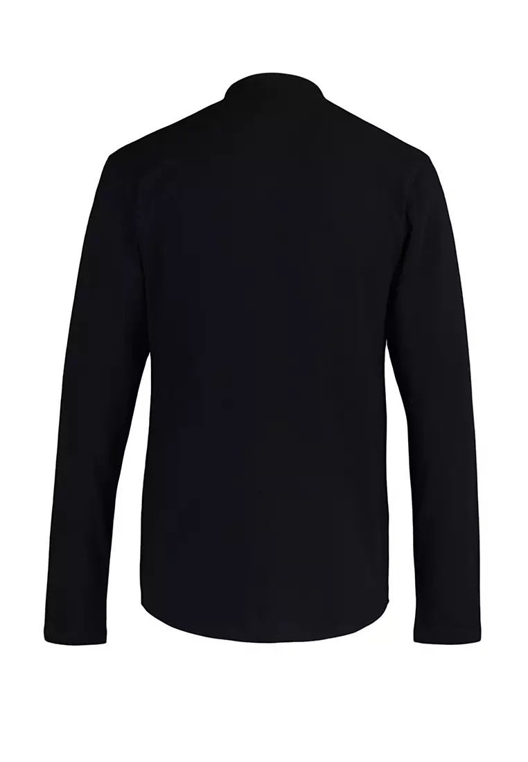 Trendyol Collar Pique Knitted Long Sleeve Shirt 2024 | Buy Trendyol ...