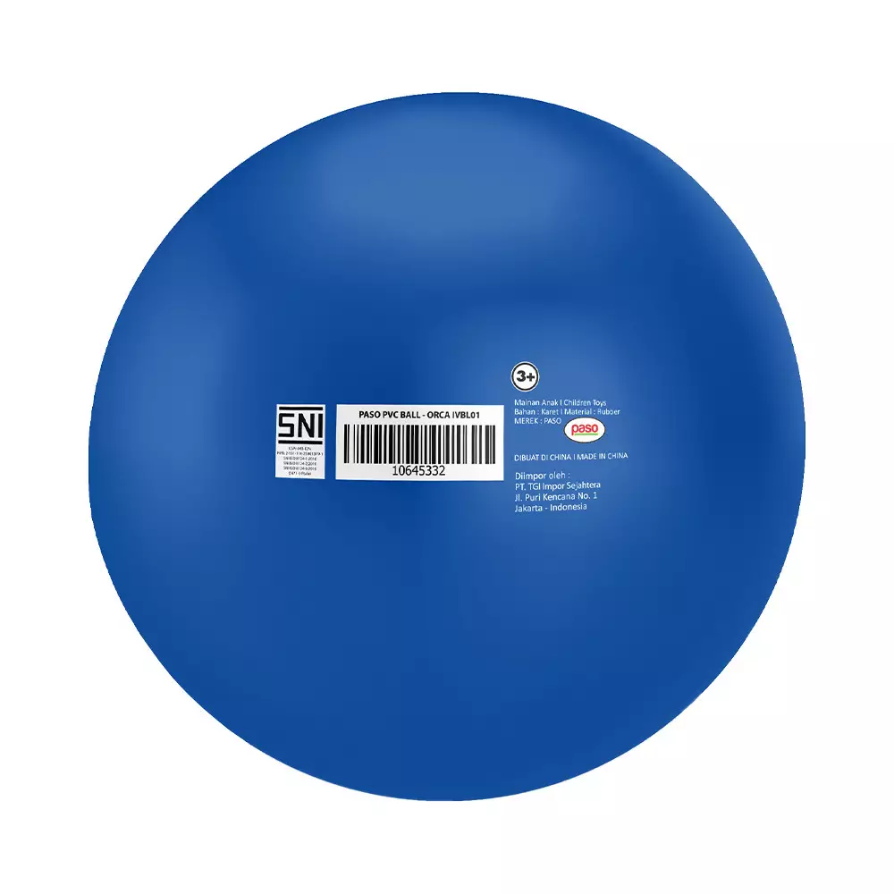 PASO BOLA PVC ORCA - BIRU