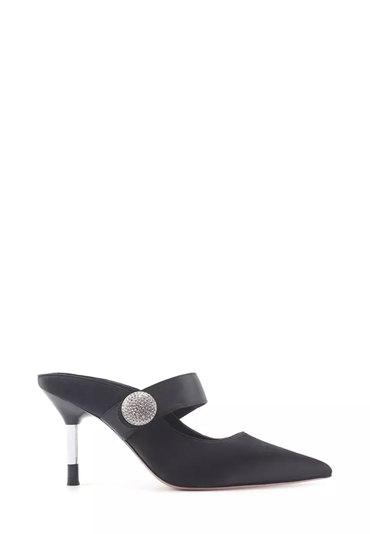 Discount on Nine West  shoes - SKU: Severin Heeled Mules Black
